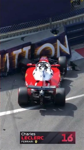 Charles Leclerc Hits the Wall in Monaco! 😱