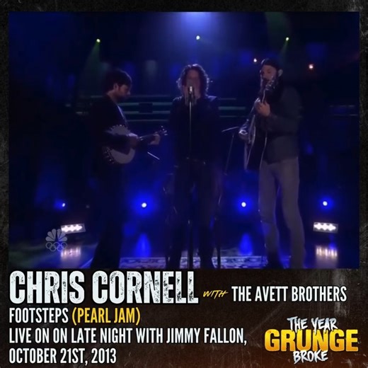 CHRIS CORNELL w/ The Avett Brothers - Footsteps (Pearl Jam) - Live on Late Night with Jimmy Fallon, October 21st, 2013. Stone Gossard wrote the music for what became Pearl Jam's "Footsteps." He included it on the "Momma Son" demo tape of instrumentals he and Jeff Ament had compiled in the wake of Andrew Wood's death and the break-up of Mother Love Bone. In 1990, through a mutual friend, Jack Irons, the instrumental demo was sent to Eddie Vedder, a then-unknown resident of San Diego. Vedder added