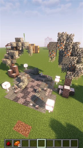 How To Decorate Pale Oak Biome! #minecraft #howto #shorts