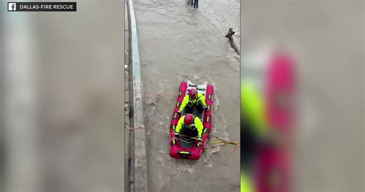 DFR rescues two men from rising creek waters