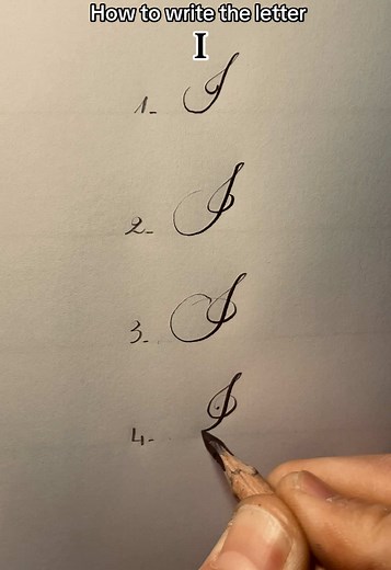 How to Write the Letter I in Cursive Style