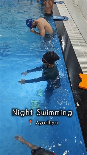 Night Swimming Class 🏊🏻 Fast Swimming Training #swimming #swimmingtips #swimmingpool #swim