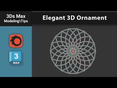 From Cylinder to Ornamental Pattern | 3ds Max Modeling