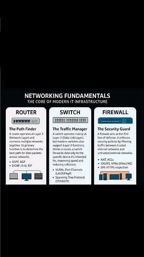 Router vs Switch vs Firewall | Networking Fundamentals Explained | NetworkEducative