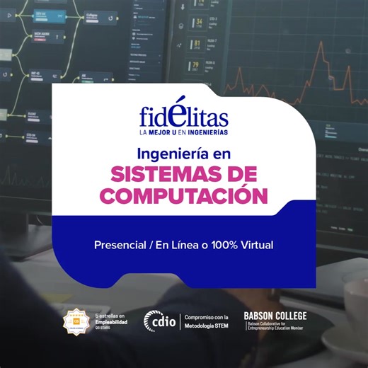 ¡Estudiá Ingeniería en Sistemas de Computación en la Universidad Fidélitas con la innovadora Metodología STEM! Aprenderás todo sobre la administración de bases de datos, lenguajes de programación y configuración de plataformas de software mediante trabajos prácticos y en laboratorios de última generación. Podrás crear tu propio emprendimiento tecnológico o ser un consultor independiente que sabrá implementar redes complejas. El plan de estudios también te prepara con las habilidades más demandad