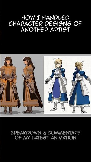 Lady knight character designs #2danimation #knight #commentary