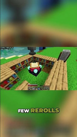 Minecraft Enchanting: How I Got Efficiency IV on My Pickaxe! #shorts