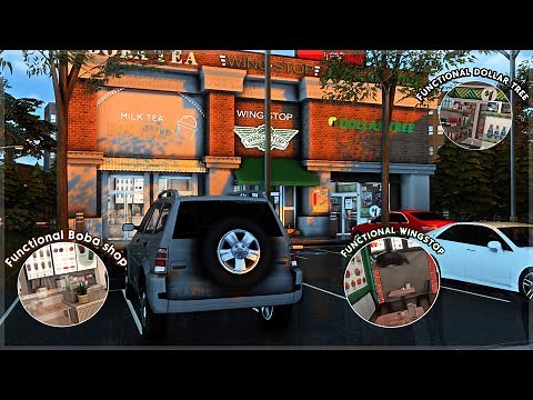 FUNCTIONAL REALISTIC SHOPPING CENTER │THE EXIST SAVE FILE│ The Sims 4