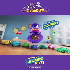 3.9M views · 56K reactions | Get exciting #Zoomerz toys with every pack of your favourite Cadbury Dairy Milk #Lickables. So, come, scoopa, licka, joy with a range of speedy cars, hopping planes, fidget spinners and more. | Cadbury Dairy Milk | Facebook