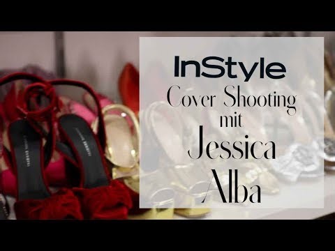 InStyle Cover Shooting Jessica Alba