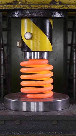Hydraulic Press vs Molten Metal Springs - Most Satisfying Crush Ever #hydraulicpress, #hydraulicpresscrush, #satisfyingcrush 73 | Welding Guy