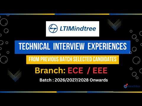 LTIMindtree Technical Interview Experience 2026 | ECE & EEE Branch | Real Technical Questions