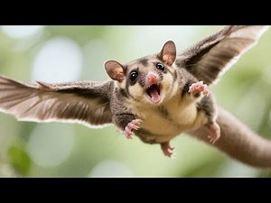 Baby Sugar Glider's First Flight – Heartwarming Gliding Moments!