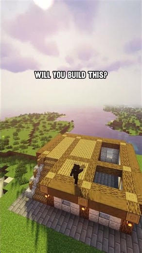 Minecraft Starter Modern House Build 🏡 #minecraftshorts