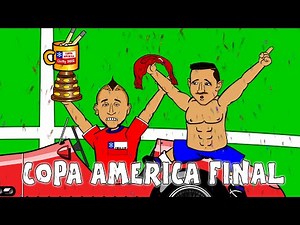 COPA AMERICA FINAL 2015 (Chile vs Argentina highlights, goals, penalties, cartoon song)