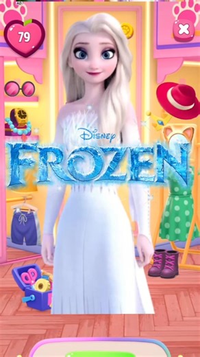 Dressing & Makeup Transformation of Elsa ❄️✨#Elsa #Frozen #music #funny #shorts