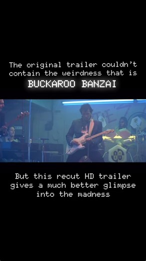 Nick on Instagram: "All the clips of BUCKAROO BANZAI are off the wall because the movie is pretty batshit crazy, but in the best ways. So, I figured this HD trailer is a good place to start and gives the best possible overview, and we’ll roll out some more as the week goes along. Check out the episode with @evanslist and @nostalgiaphile via the link in bio ☝️or find Bad Movies We Love wherever pods are cast!"