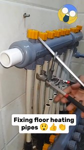 Process of fixing floor heating Pipe 👍👍 #pipes #tubero #plumbingservices #idea #fbreelsvideo CTTOOWNER: Check Well | Jeffrey Fabola Asia