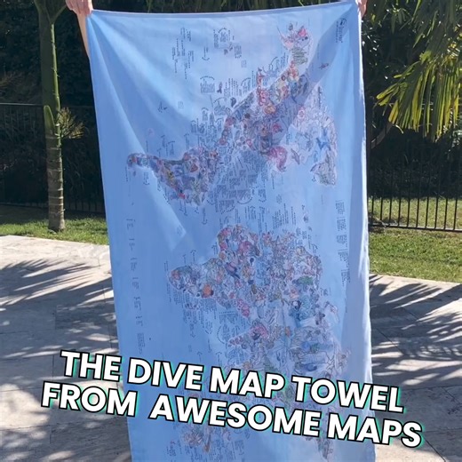 9.9K views · 11 reactions | Dive Map Summer Sale ends soon: Buy 2 Get 1 Free Today Awesome Maps are made for making memories. ✅ 500 dive spots on a hand illustrated world map ✅ available as poster or eco-friendly beach towel ✅ get inspired every time you look at it Maps for every passion and reason: Get 3 products for the price of 2 + free shipping! | Awesome Maps | Facebook