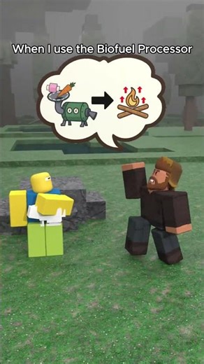 When I use the Biofuel Processor in 99 Nights in the Forest ☠️