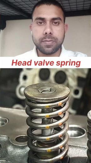 How to install head valve spring #automobile #mechanic #carrepair #dye#valve