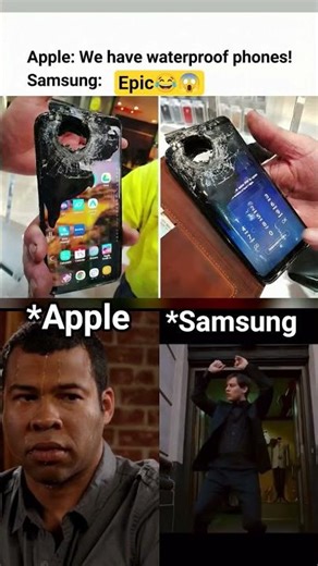 Samsung doesn't need waterproof, it needs bulletproof, and it works 😂 #TechMeme #viral #funnymeme