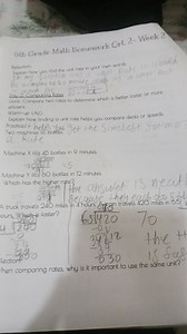 6th Grade Math Homework Qrt 2 - Week 2Reflection:Explain how... | Filo