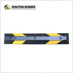 [Hot Item] Yellow and Black Traffic Safety Parking Lot Recycled Rubber Wheel Stopper 900*150*100mm