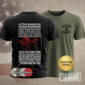 Airborne Trooper, T-shirt, Paratrooper, Airborne, WW2, LGOP, Custom, US Army, Military, Veteran, Gift, Shirt - Etsy