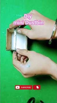#howtomake a easy simple cardboard Dustbin 😱#diy cardboard mini Dustbin || Vaibhav craft ideas ||