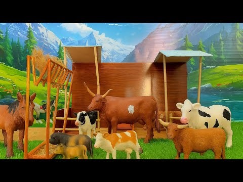 How To Make Cow Wooden Farm Miniature diorama | DIY Cow Farm