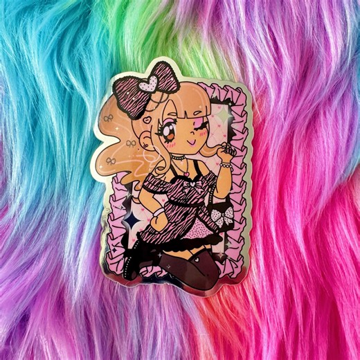 Sticker princesse Gyaru 3 dans un miroir ! - Etsy France
