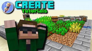 Minecraft Create Mod: Automatic Vegetable Farming With the Mechanical Harvester