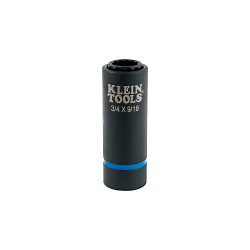 2-in-1 Impact Socket, 12-Point, 3/4 and 9/16-Inch - 66001 | Klein Tools