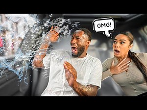 OPENING MY BOYFRIENDS WINDOW WHILE GOING THROUGH THE CARWASH PRANK *HILARIOUS*