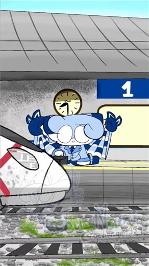 There goes my train #oc #animation #cartoon