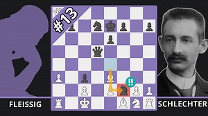 Schlechter Wins An Immortal vs. 1.b4 - Best of the pre-1900s - Fleissig vs. Schlechter, 1893