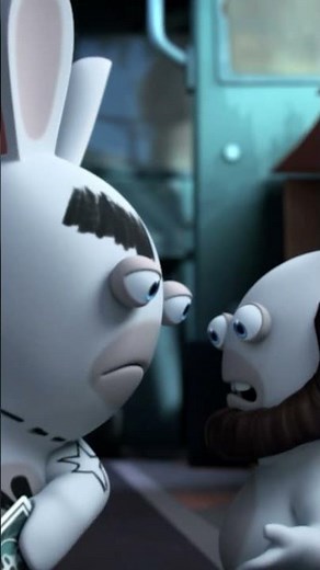 The boss of the Rabbid Gang is not very friendly...😰 | RABBIDS INVASION #shorts