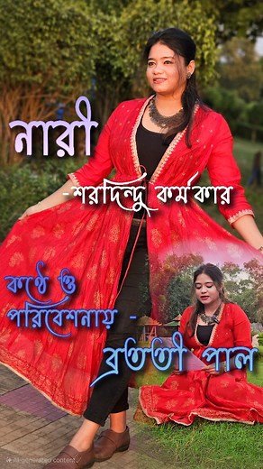 ।।কবিতা- নারী।। Poem - NARI 🤵‍♀ কলমে- শরদিন্দু কর্মকার ✍️ Poet- Saradindu Karmakar কন্ঠে ও পরিবেশনায় - ব্রততী পাল🎙 Recited And Performed by - Bratati Paul 🥰 . . . #poetry #poem #poet #recitation #performance #acting #presentation #nari #narishakti #women #womenpower #naripoem #saradindu #sharadindu #bengalipoetry #bengalipoem #bengalirecitation #abriti #abritti | Bratati Paul