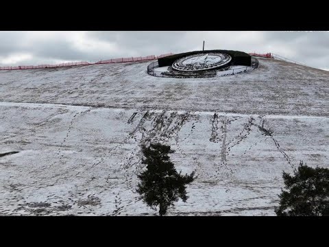 Drone video: Snow melting away in Norfolk, Virginia Beach, Chesapeake | Jan. 2025