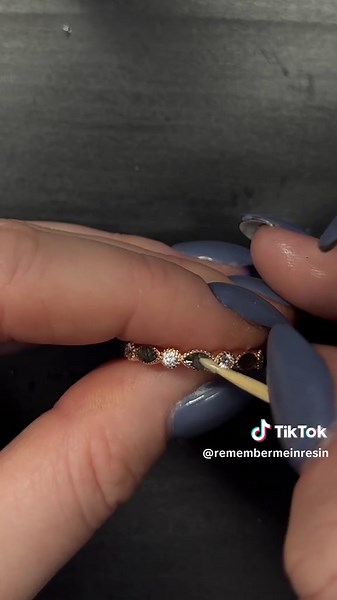 Rose Gold Band Cremation Ring Keepsake Memorial Jewelry