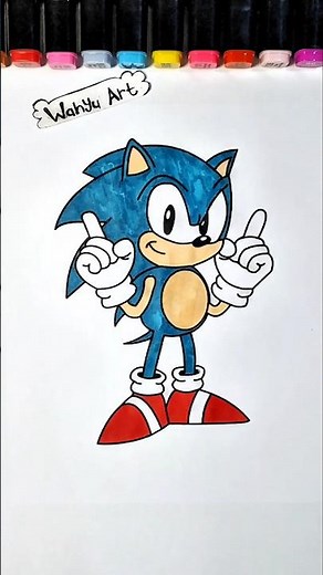How To Coloring Sonic #shortsvideo