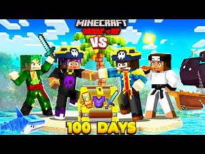 100 days but TREASURE CHEST ARE SUPER OP Minecraft 😱