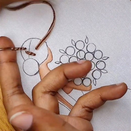 Beautiful girls hoops embroidery tutorial #needlework #stitch #foryou #viral | Embroidery Skills ideas