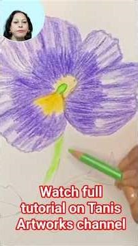 Easy Flower Drawing Tutorial For Beginners|#short #flowerdraw