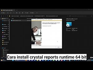 Cara install crystal reports runtime 64 bit
