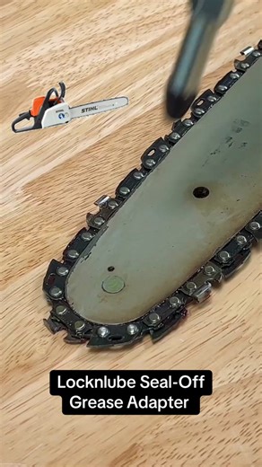 The #LocknLube LNL127 Seal-Off Grease Adapter! Used for lubricating grease plugs, chainsaw tips, or any other grease ports that do not have Zerk fittings. The grease fitting in the back of the adapter easily locks into your LockNLube® Grease Coupler so you can quickly attach this adapter when needed. #chainsaw #logger #grease #maintenance