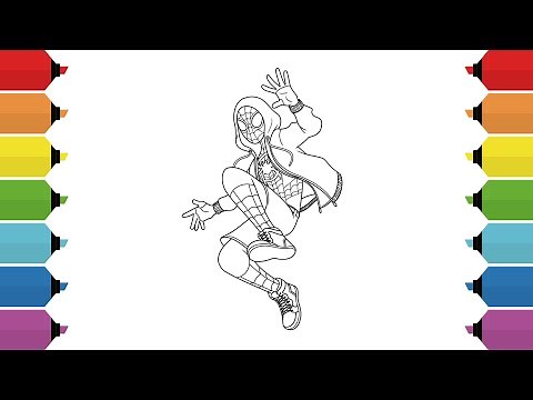 Spider-Man Miles Morales Coloring Page | Spider-Man Coloring | Marvel's Coloring