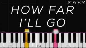 Moana - How Far I'll Go | EASY Piano Tutorial Chords - ChordU