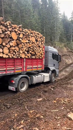 Muddy Slip 'n Slide! 💩🚛💨 unknownartist #truckdriver #lkw #camion #bigrig #hgv #lorry #driver #job